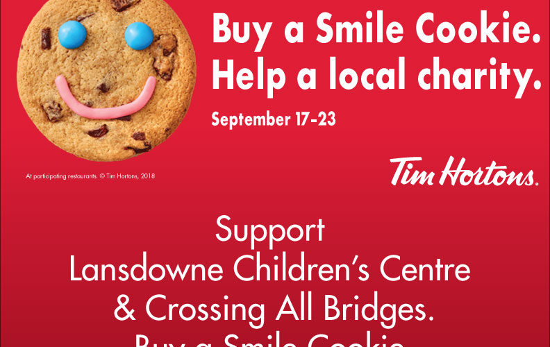 Lansdowne Children’s Centre; Tim Horton’s Team-Up For This Year’s Smile Cookie Campaign